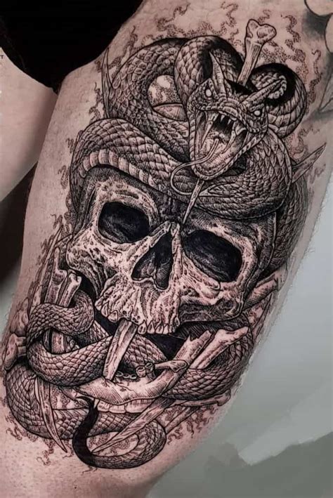 snake skeleton tattoo meaning.